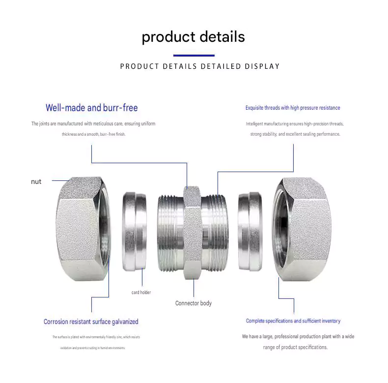 Ferrule Type Hydraulic Pipe Fitting